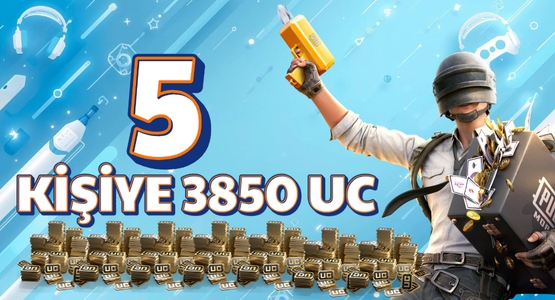 PUBG Mobile UC Çekilişi: 5 Şanslı Oyuncuya 3850 UC Hediye!